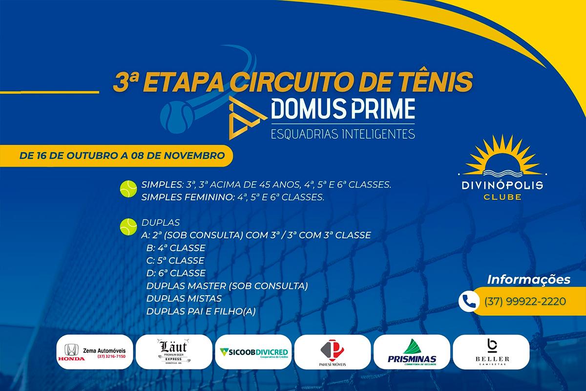 3ª Etapa do Circuito de Tênis