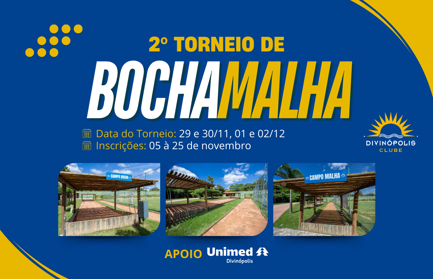 2º Torneio de Bocha e Malha do Divinópolis Clube